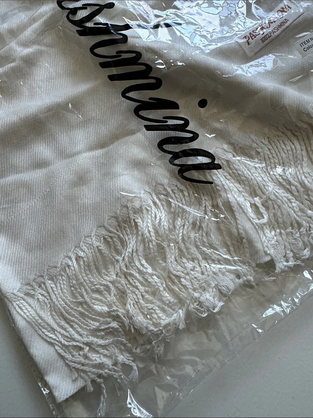 Pashmina white Scarf/shawl